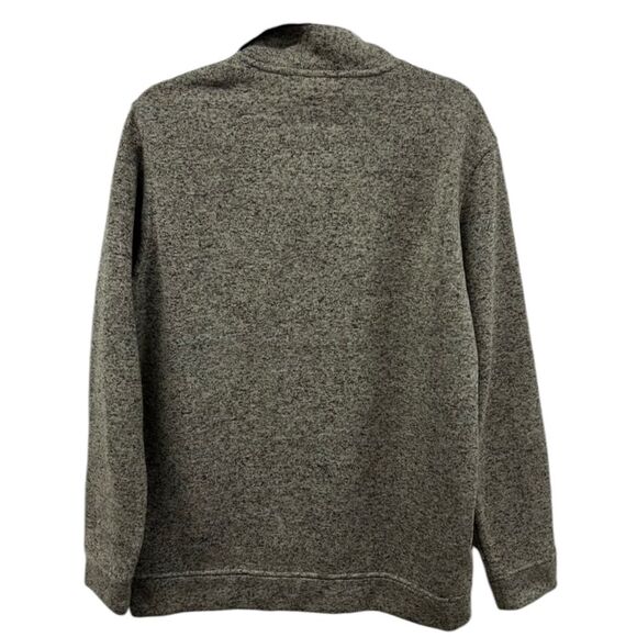 Eddie Bauer Men's Radiator Fleece Snap Mock Pullover Heather Gray Sweater Size L - Picture 4 of 8